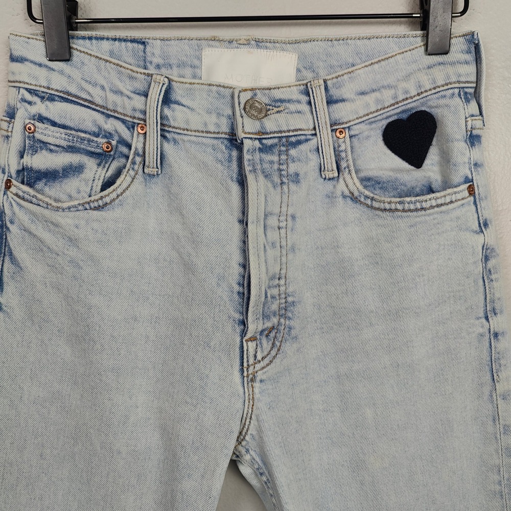 Mother Superior The Tomcat Ankle Fray Jeans Womens 26 Saved By The Bell Straight - Picture 3 of 14